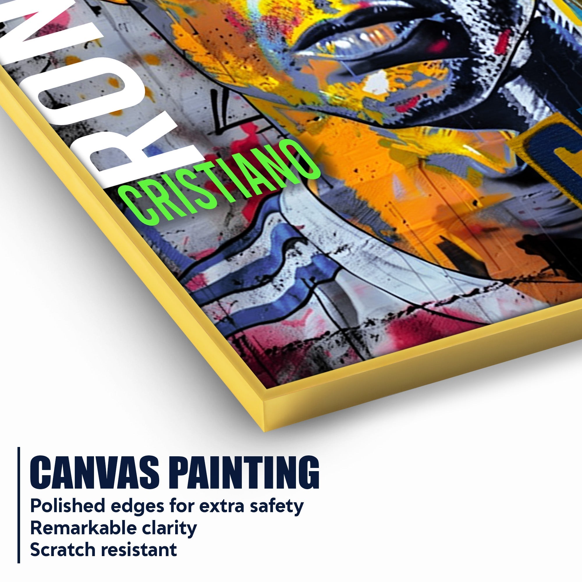 King Without Crown CR7 Cotton Canvas Wall Painting