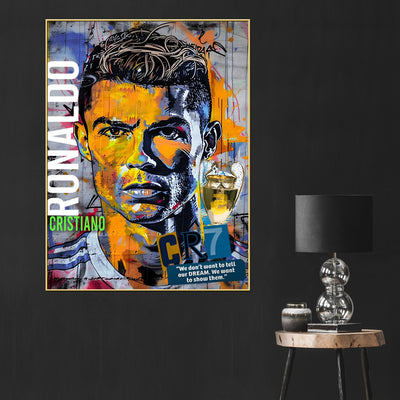 King Without Crown CR7 Cotton Canvas Wall Painting