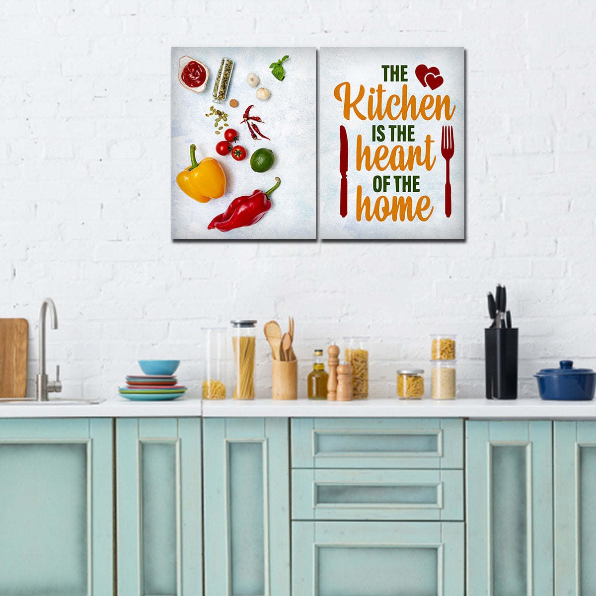 7 kitchen art ideas in 2025 | kitchen art, poster... Kitchen Canvas Painting Ideas Kitchen Wall Art Print For Stylish