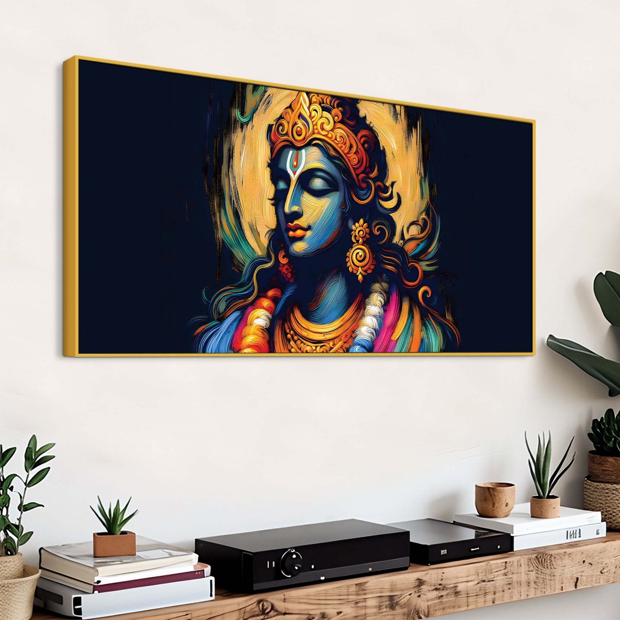 Krishna Calm Face Spiritual Painting