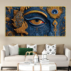 Krishna Divine Eye Spiritual Painting for Decoration