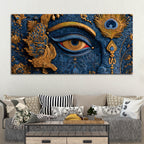 Krishna Divine Eye Spiritual Painting for Decoration