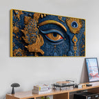 Krishna Divine Eye Spiritual Painting for Decoration