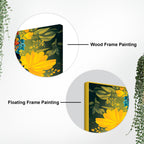 Krishna Divine Face with Flowers Wall Painting