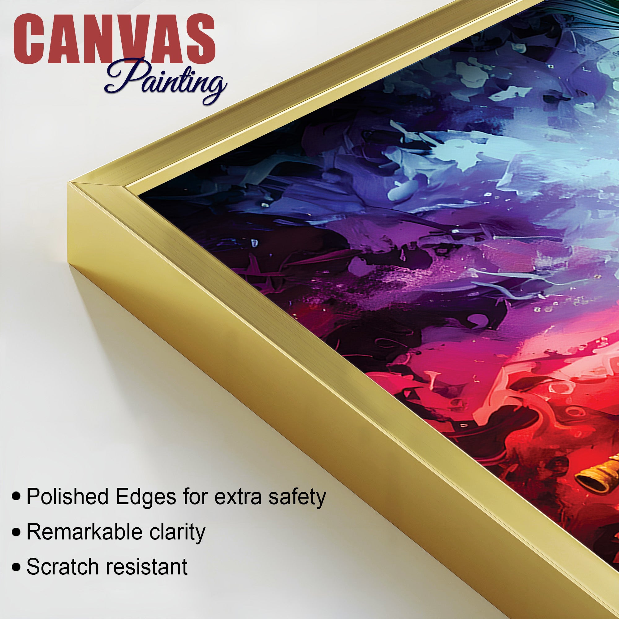 Krishna Flute Vibrant Color Wall Painting