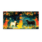 Krishna Gopi Devotional Painting