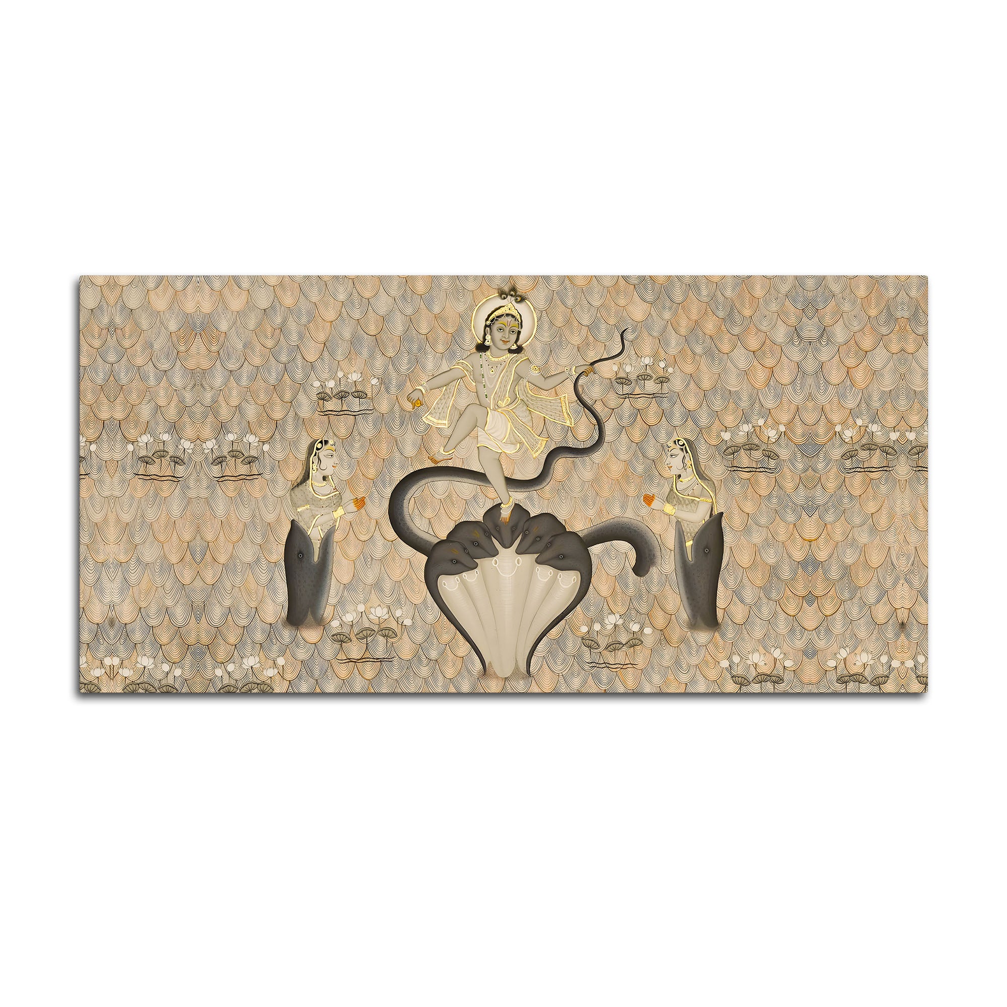 Krishna Kaliya Naag Leela Canvas Wall Painting – Lord Krishna Art