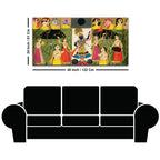 Krishna Raas Leela Painting with Gopis Pichwai Art Painting