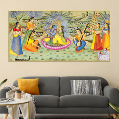 Krishna Raas Leela Pichwai Premium Wall Painting