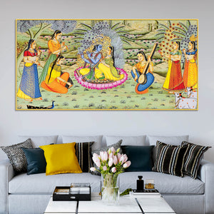 Krishna Raas Leela Pichwai Premium Wall Painting