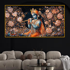 Krishna Royal Look Crystal Glass Painting for Interior Décor