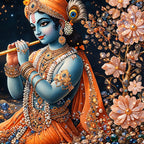 Krishna Royal Look Crystal Glass Painting for Interior Décor