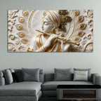 Krishna's Divine Flute 3D Canvas Wall Painting