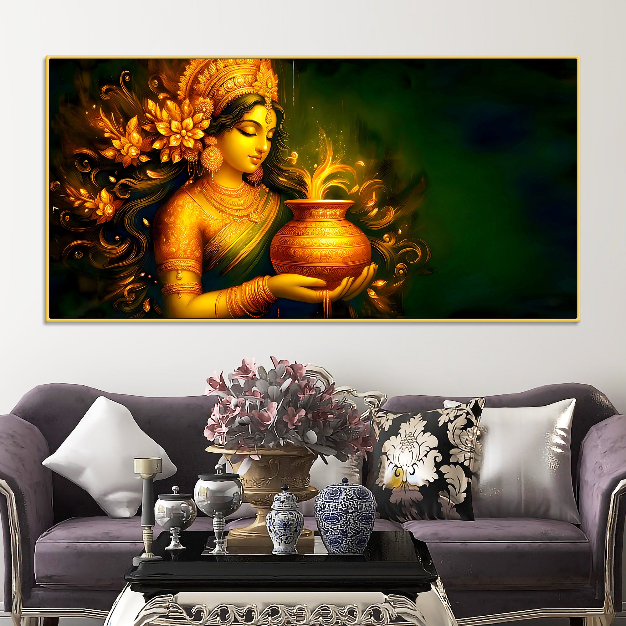 Lakshmi Mata Wall Home Décor Painting