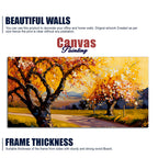 Landscape Canvas Wall Painting of Autumn Beautiful Tree
