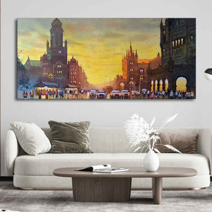 Golden Gate Bridge Abstract Premium Canvas Wall Painting