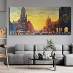 Golden Gate Bridge Abstract Premium Canvas Wall Painting