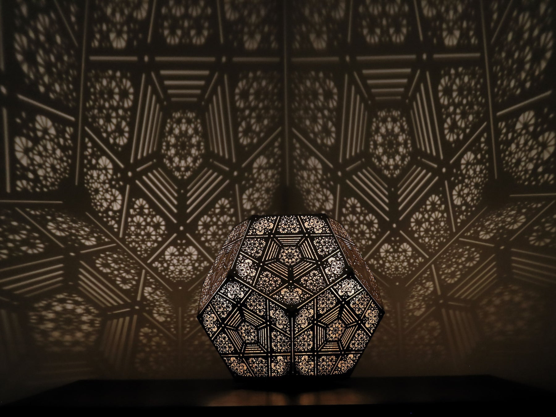 Laser-Cut Decorative Table Light