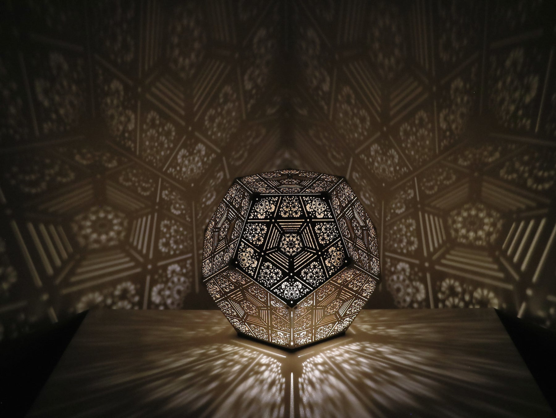 Laser-Cut Decorative Table Light