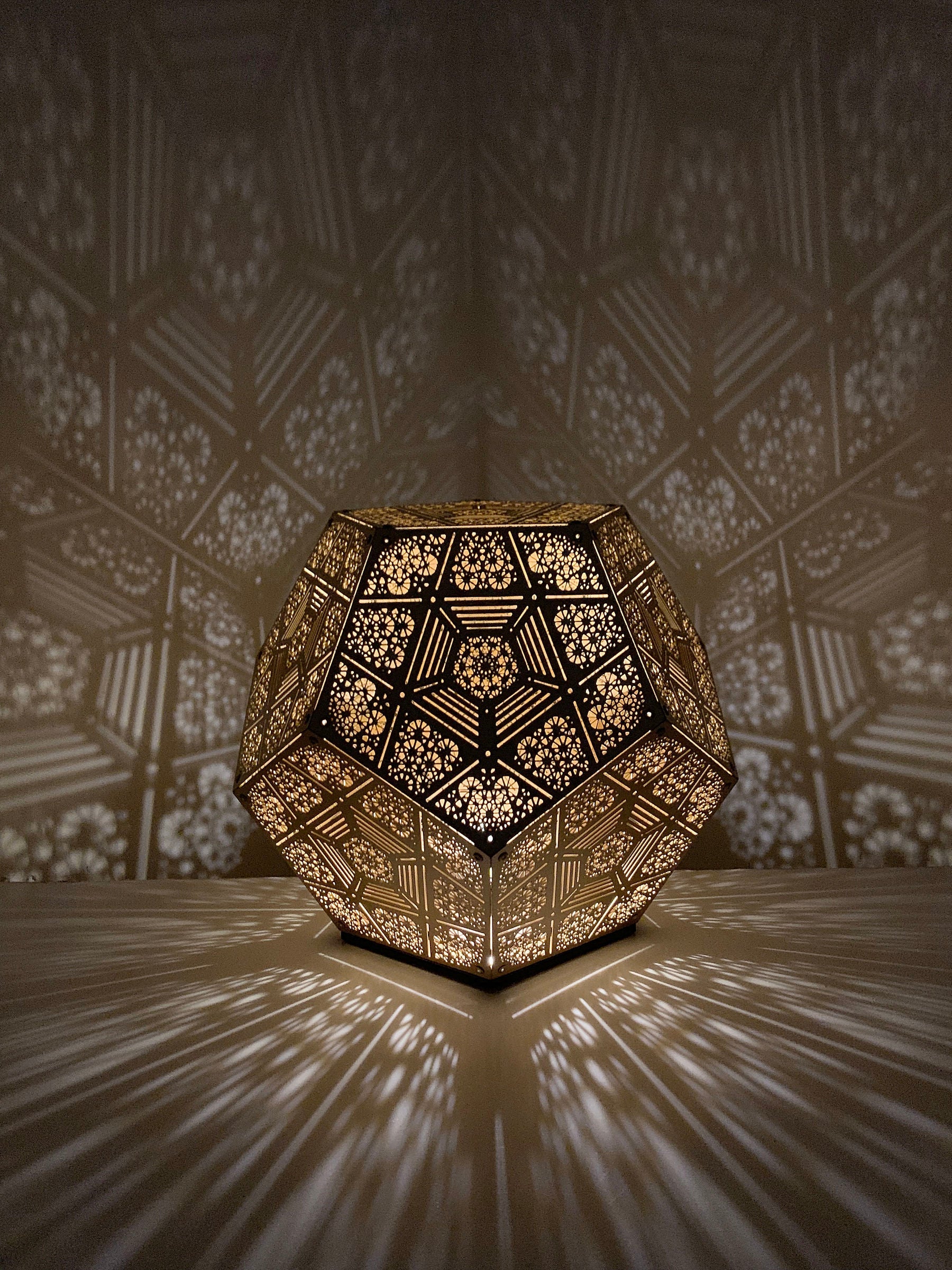 Laser-Cut Decorative Table Light