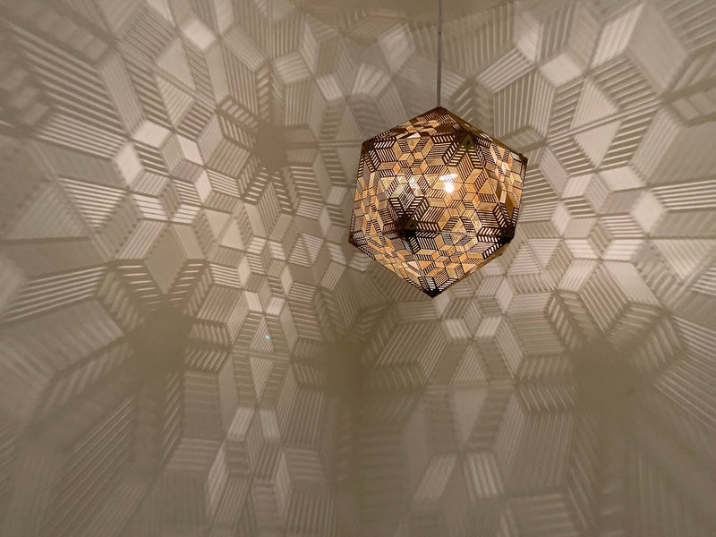 Laser-Cut Hanging Shadow Lamp