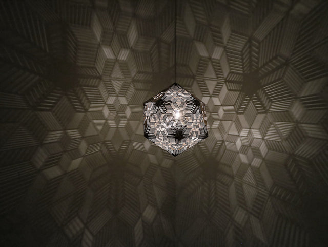 Laser-Cut Hanging Shadow Lamp