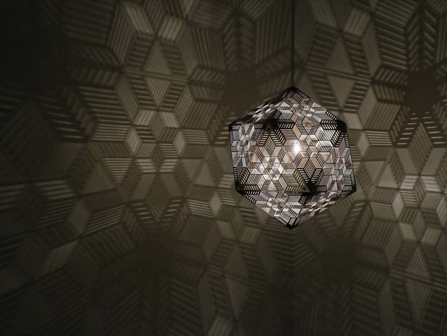 Laser-Cut Hanging Shadow Lamp