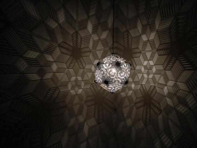 Laser-Cut Hanging Shadow Lamp