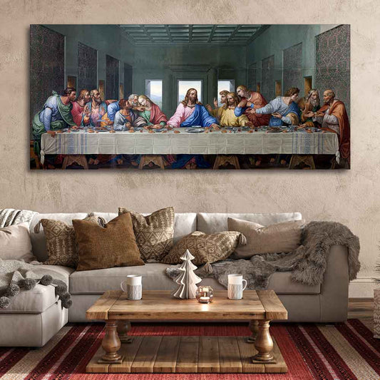 Last supper of Jesus Canvas Wall Painting