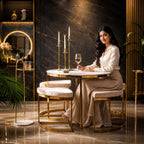 Lavish Center Table with 4 Accent Stools