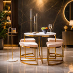 Lavish Center Table with 4 Accent Stools