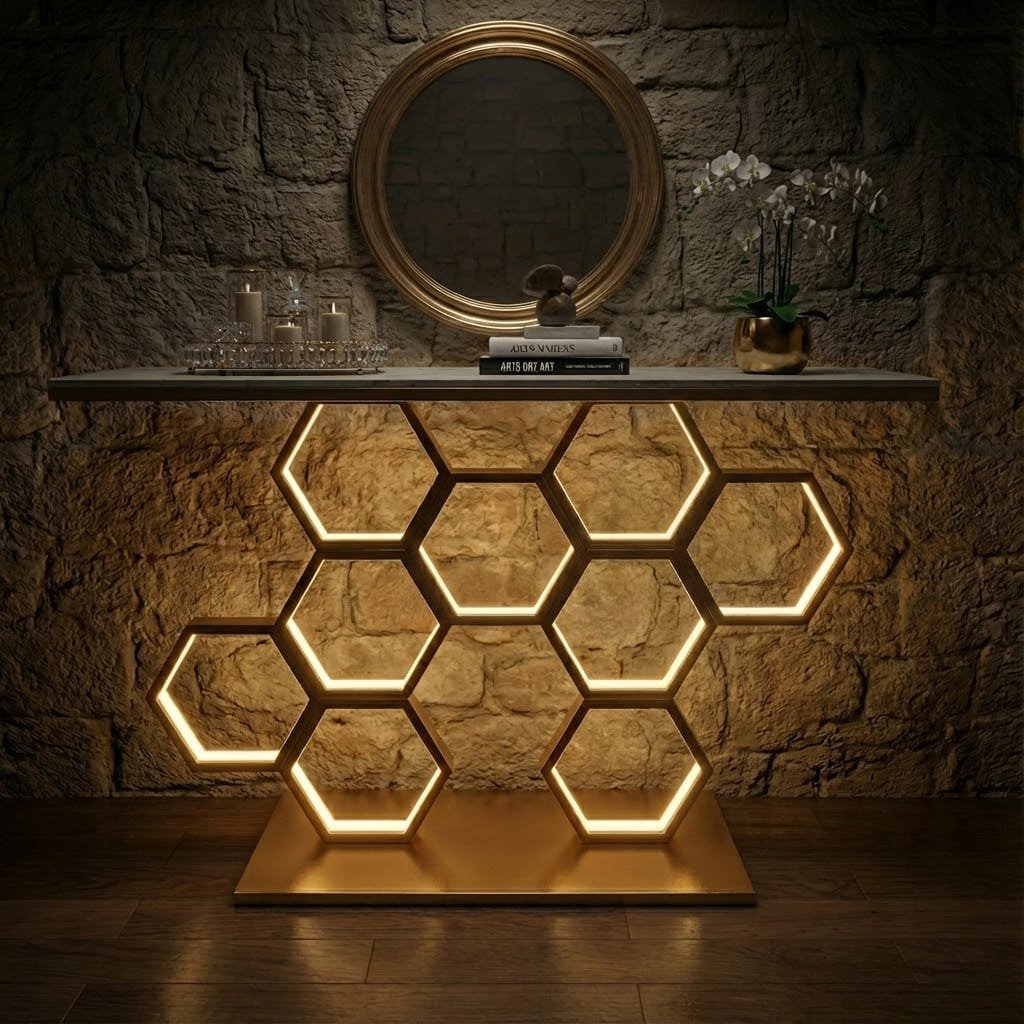 LED Console Table for Designer Modern Home Decor
