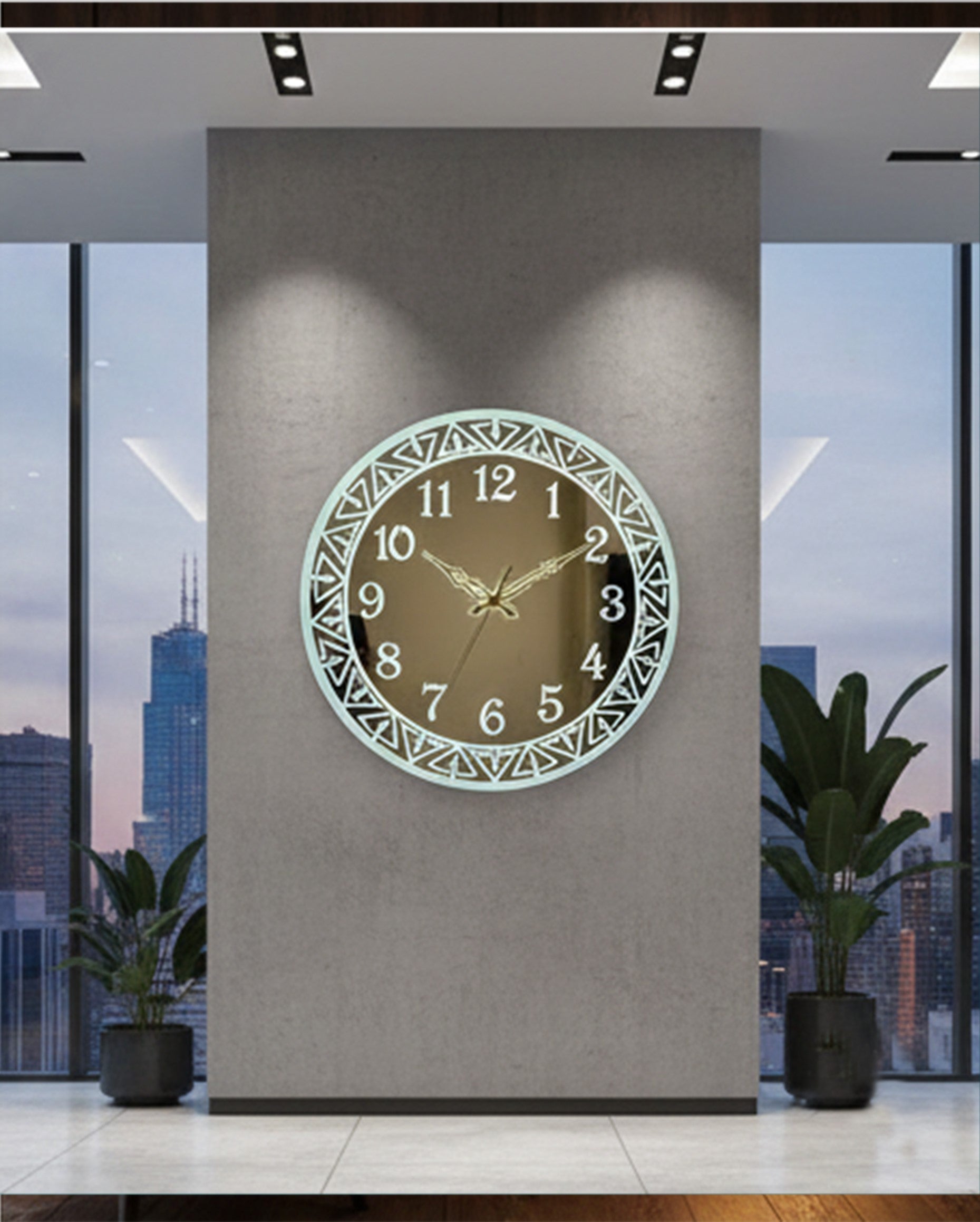 LED Mirror Wall Clock | Modern Designer Decorative Clock for Home & Office