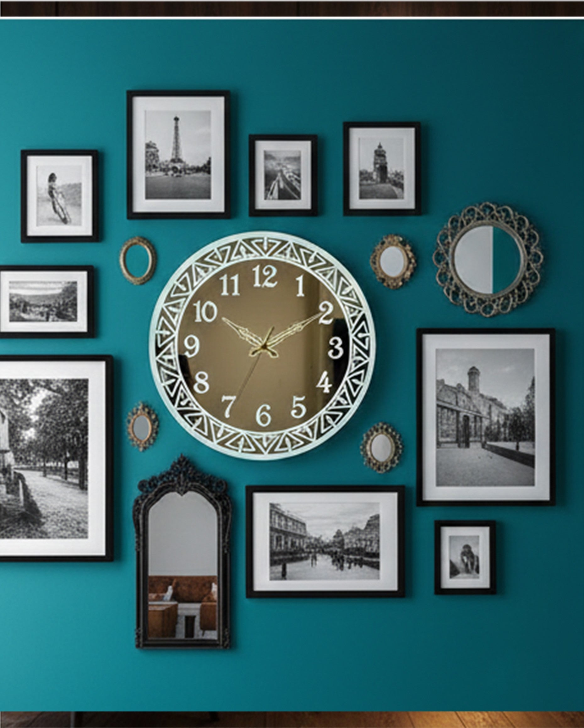 LED Mirror Wall Clock | Modern Designer Decorative Clock for Home & Office