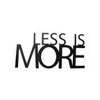 Less Is More Metal Art Office Wall Decor