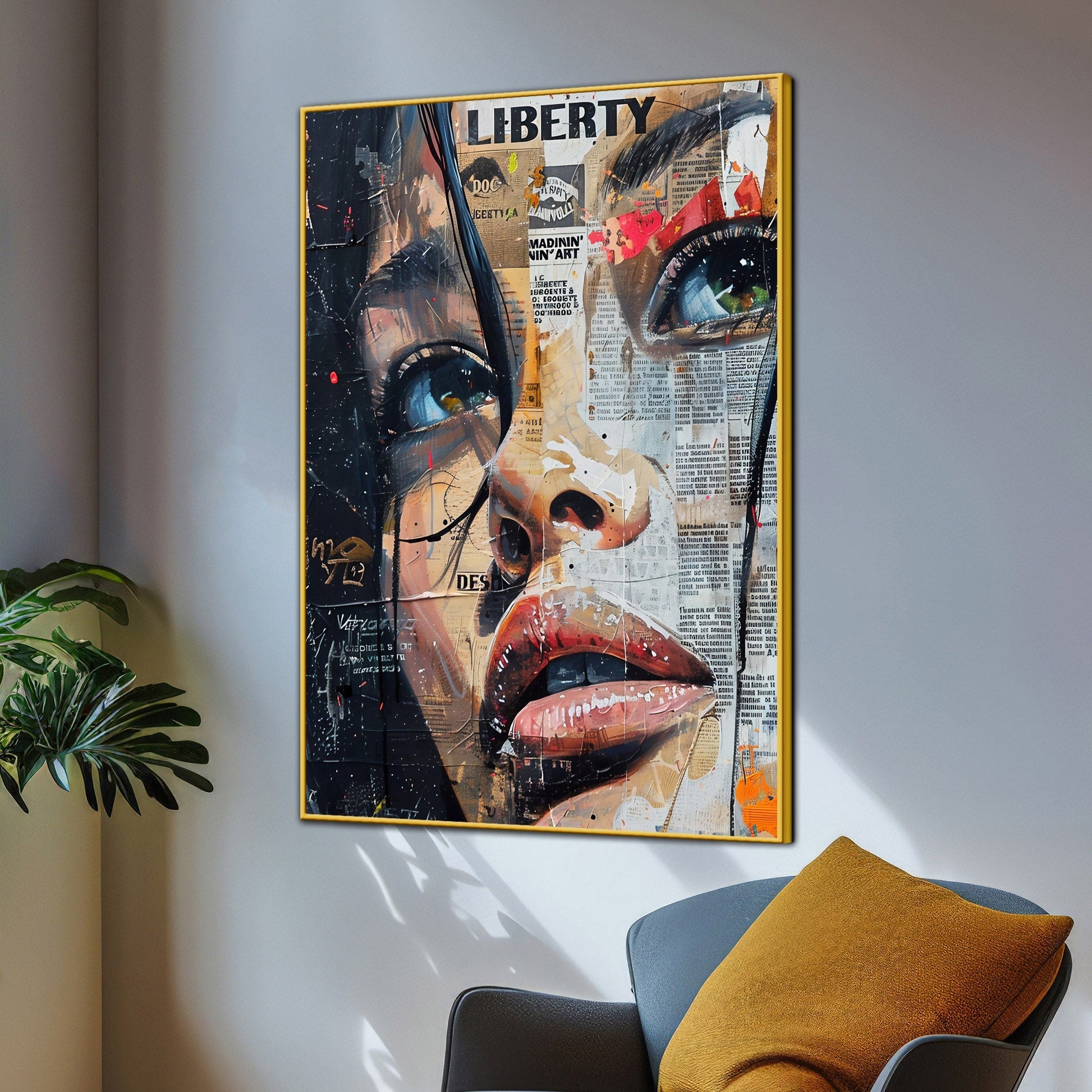 Liberty Of Life Cotton Canvas Wall Painting