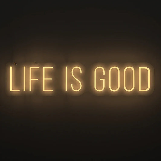 Life is Good Text Neon LED Light