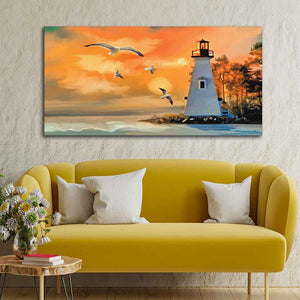 Light House Canvas Wall Painting