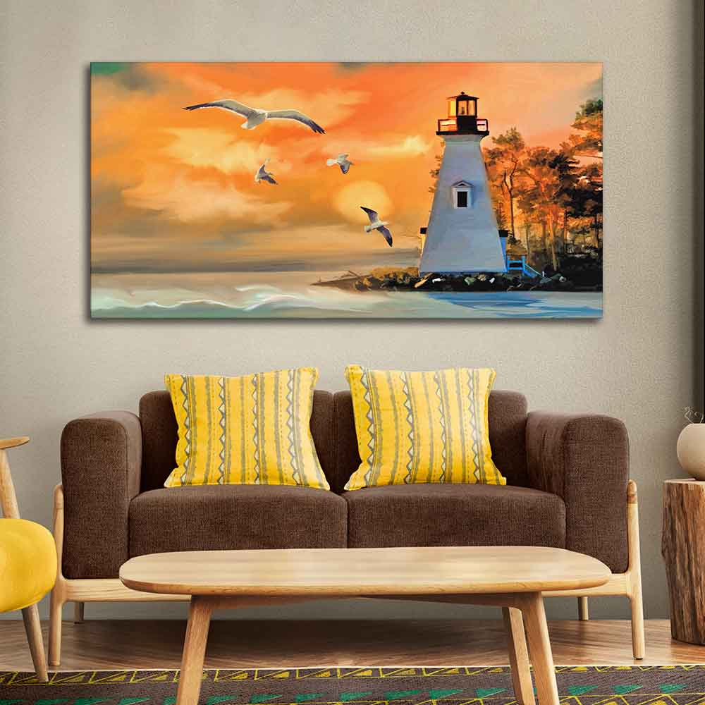 Light House Canvas Wall Painting