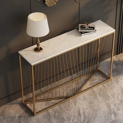 linear-design-golden-metal-stand-console-marble-table