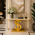 Luxury Dollar Symbol Console Table for Modern Homes