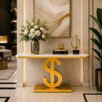 Luxury Dollar Symbol Console Table for Modern Homes