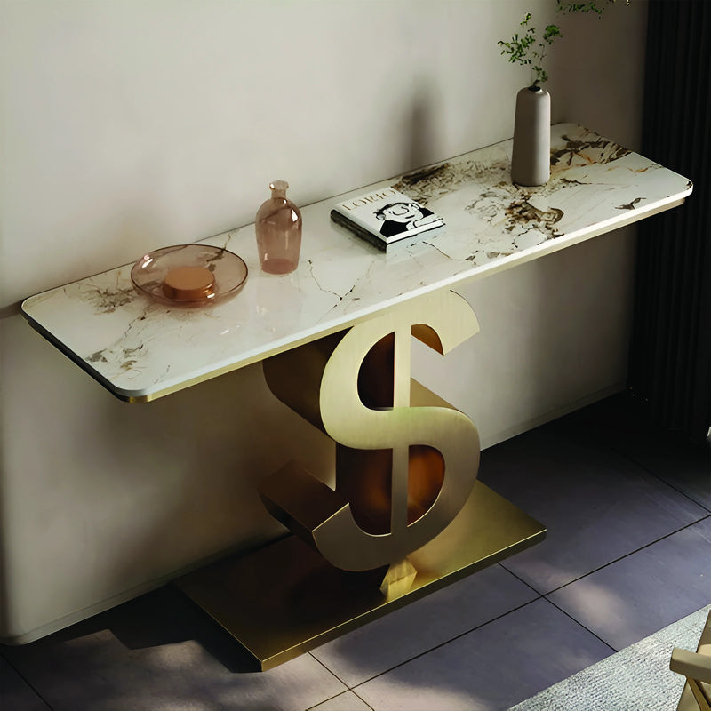 Luxury Dollar Symbol Console Table for Modern Homes