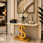 Luxury Dollar Symbol Console Table for Modern Homes