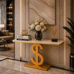 Luxury Dollar Symbol Console Table for Modern Homes