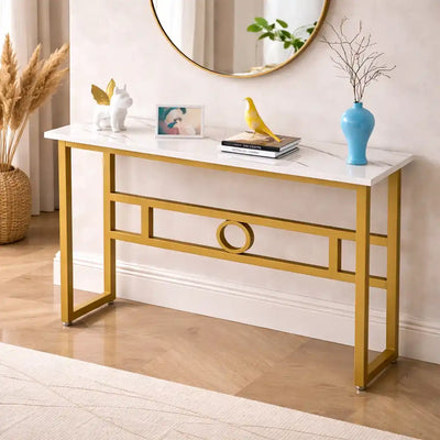 long-narrow-white-gold-marble-console-table