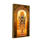 Lord Balaji Canvas Wall Painting | South Indian Temple Art for Home & Pooja Décor