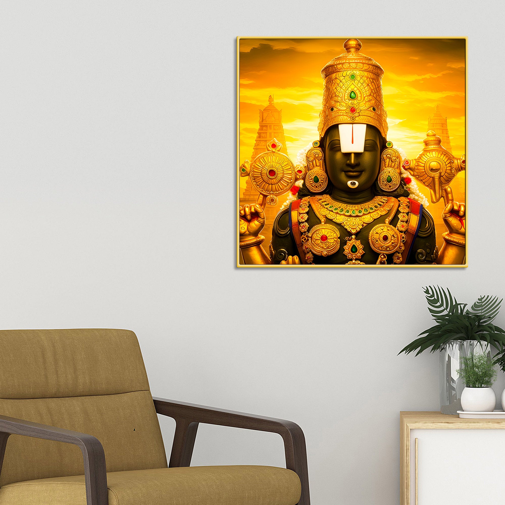 lord-balaji-wall-painting-for-living-room-mandir