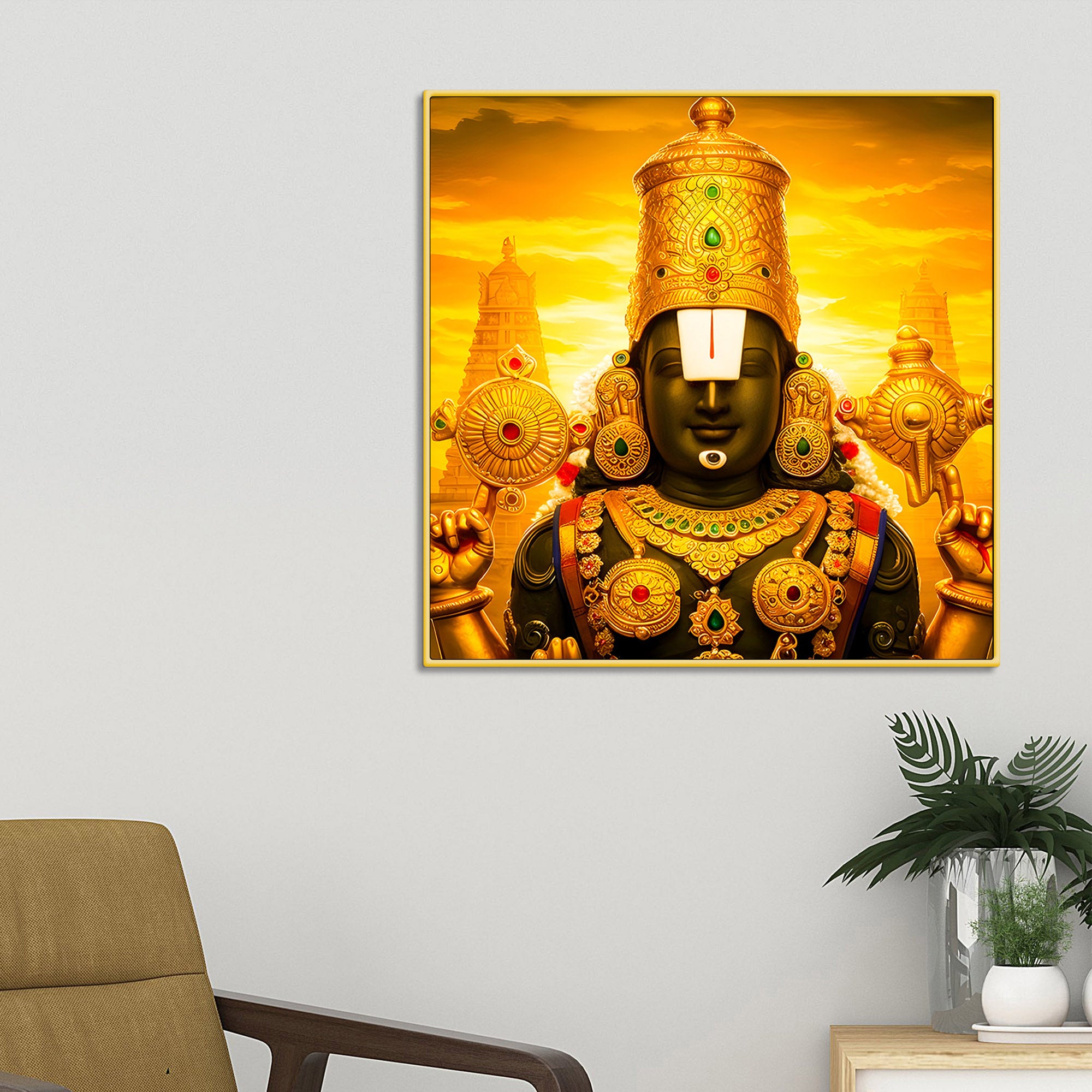 lord-balaji-wall-painting-for-living-room-mandir