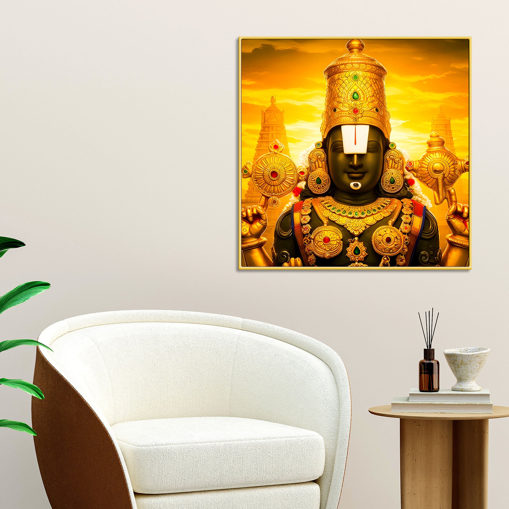 Lord Balaji Wall Painting for Living Room & Mandir